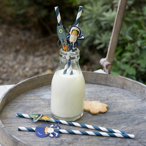 Комплект от 4 сламки Space Adventures - Rex London-image-1