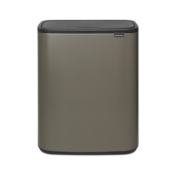 Сиво стоманено кошче за боклук, отваряне с докосване 60 l Bo Touch Bin – Brabantia-image-2