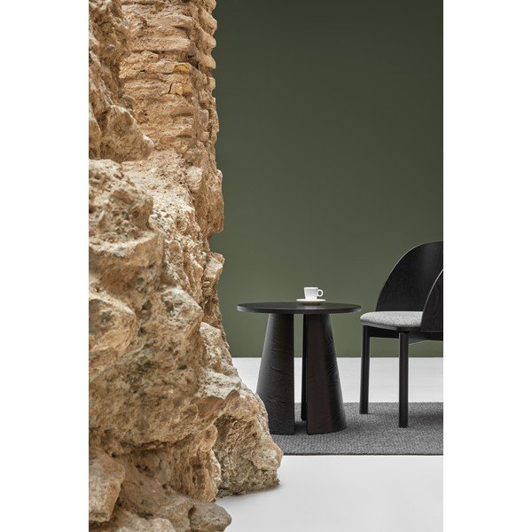 Черна масичка за кафе , ø 50 cm Cep - Teulat-image-1