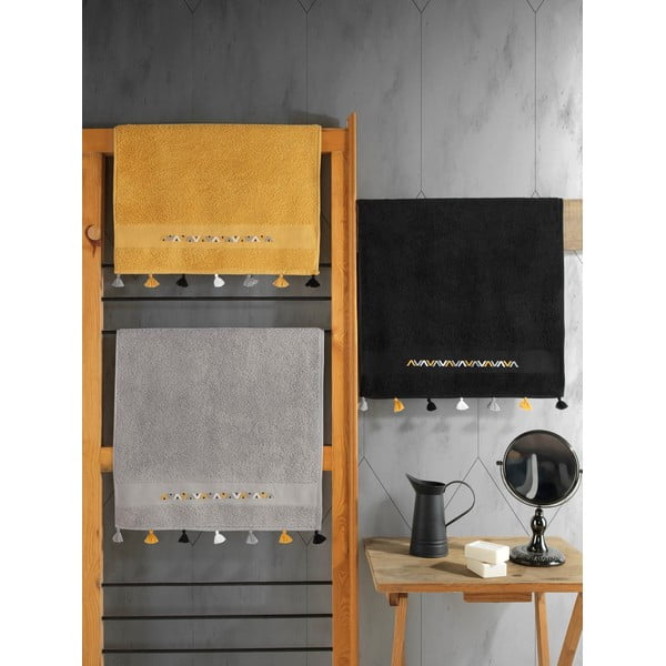 Памучни кърпи в комплект от 3 бр. от тери 50x90 cm Asorti – Foutastic-image-2