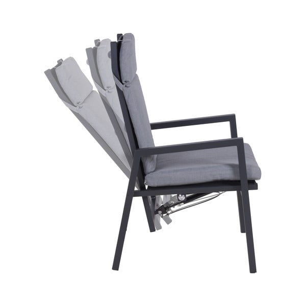 Сив градински стол метален Sintra – Garden Pleasure-image-1