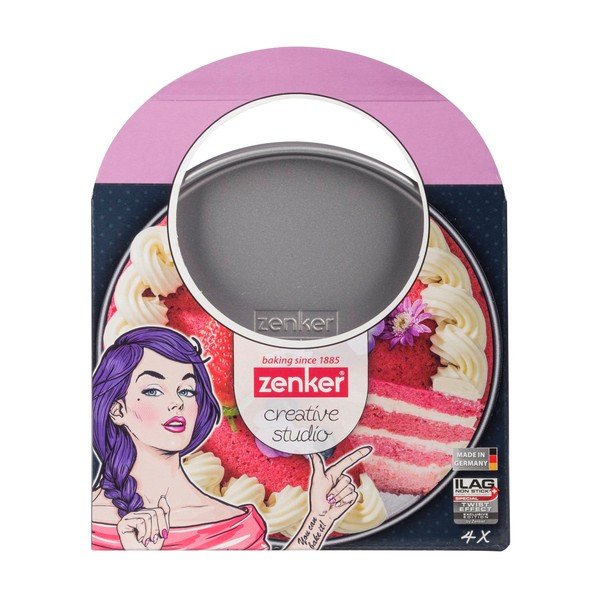 Комплект от 4 розови форми за торта Creative, ø 17 cm Creative Studio - Zenker-image-2