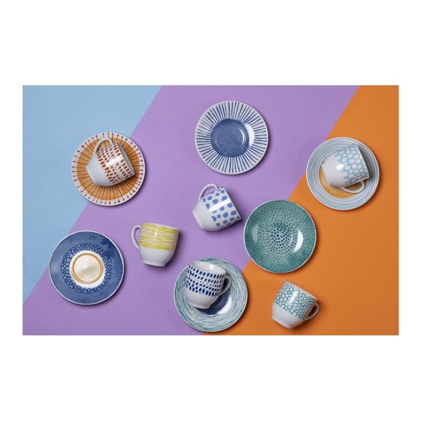 Комплект от 6 порцеланови чаши за еспресо Marea - VDE Tivoli 1996-image-2