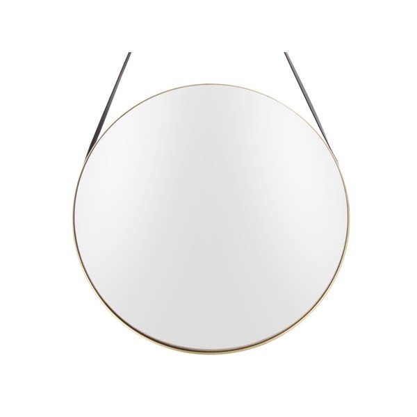 Стенно огледало с рамка в златист цвят Балансирано, ø 47 cm - PT LIVING-image-1