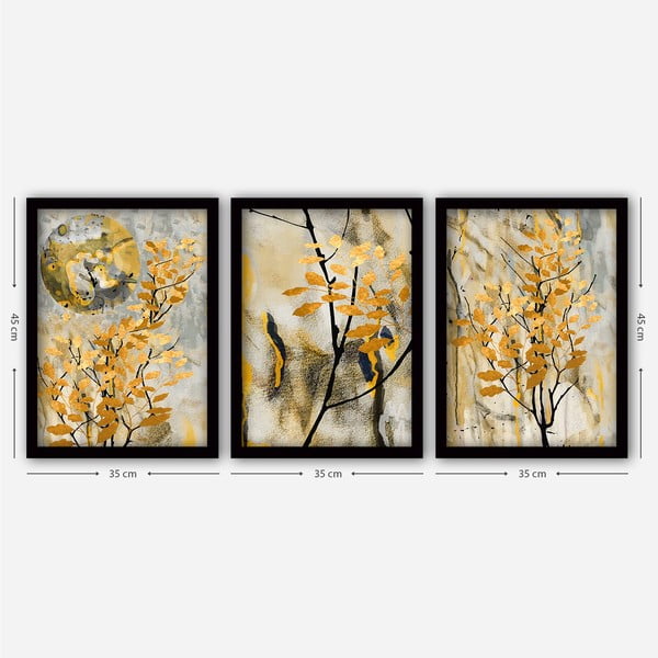 Картини в комплект 3 бр. 35x45 cm – Wallity-image-1