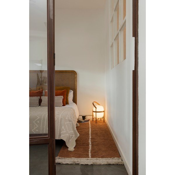 Памучна пътека в тухлен и бежов цвята 80x230 cm Duetto Toffee – Lorena Canals-image-3