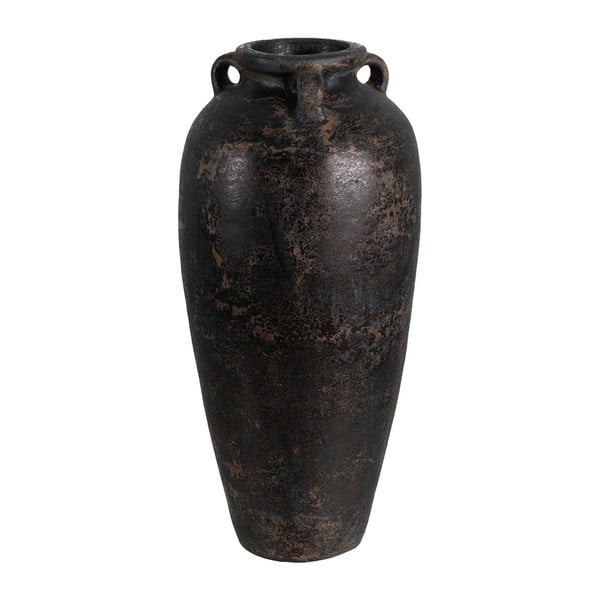 Тъмнокафява теракотна висока ваза (височина 60 cm) Artem – Ixia