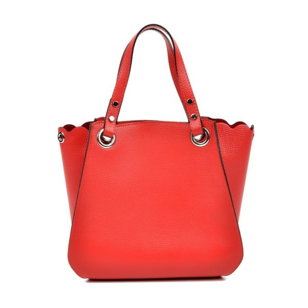 Червена кожена чанта Dura - Luisa Vannini