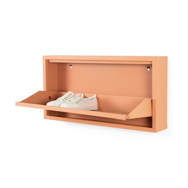 Метална накланяща се стойка за обувки в цвят сьомга 75x37,5x12,5 cm Billy – Spinder Design-image-2