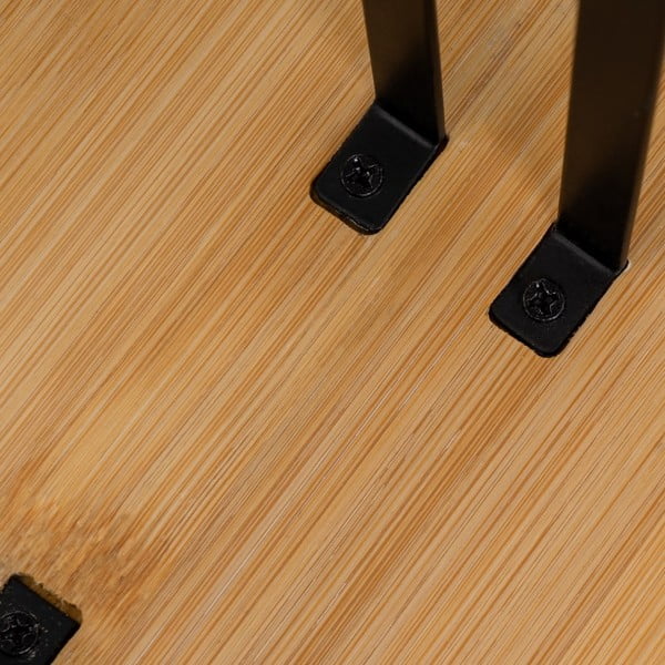 Метална стойка за кухненска хартия в черен и естествен цвят – Casa Selección-image-1