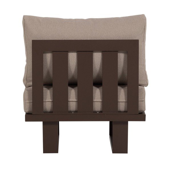 Кафяв градински стол метален/подплатен Bear – WOOOD-image-4