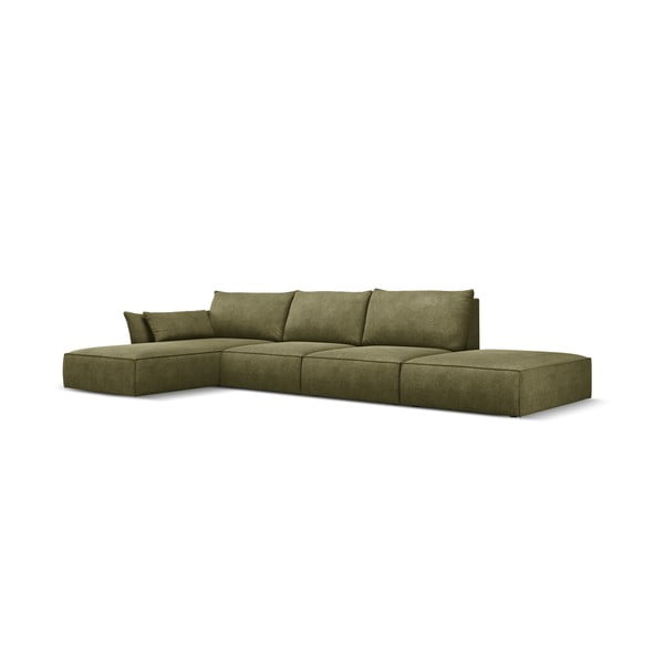 Зелен ъглов диван (ляв ъгъл) Vanda - Mazzini Sofas-image-2