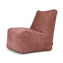 Пуф от рипсено кадифе в тухлен цвят Seat Lounge – SLOWDOWN