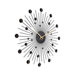 Часовник в черно , ø 50 cm Sunburst - Karlsson