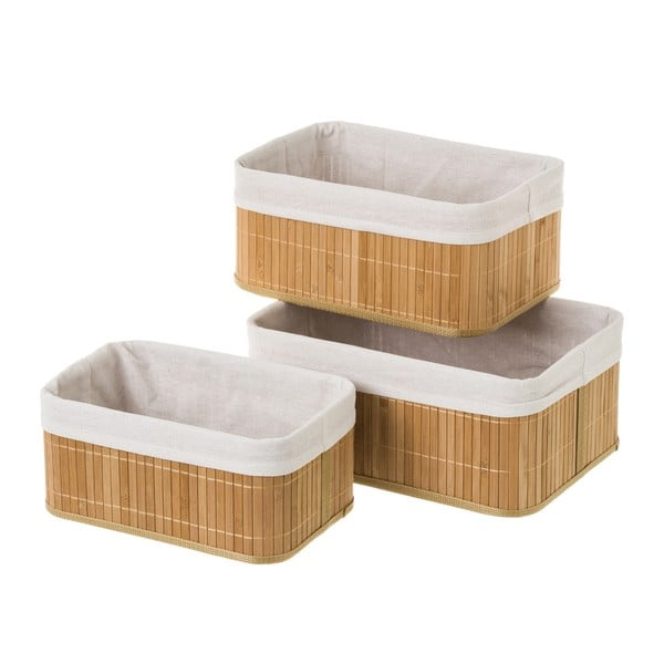 Бамбукови кошници в комплект от 3 Natural Way - Casa Selección