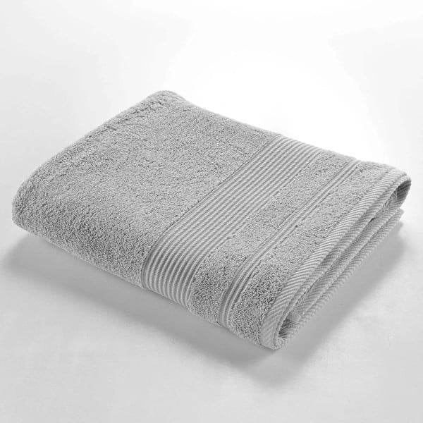 Светлосива памучна хавлиена кърпа от тери 90x150 cm Tendresse – douceur d'intérieur