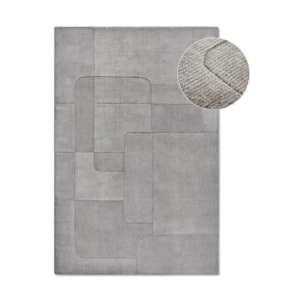 Сив ръчно изработен вълнен килим 80x150 cm Charlotte – Villeroy&Boch