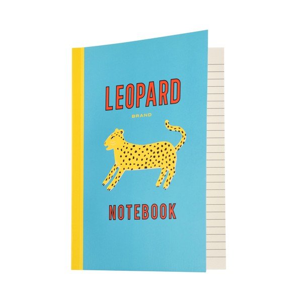 Тетрадка 60 страници формат A5 Leopard - Rex London-image-1