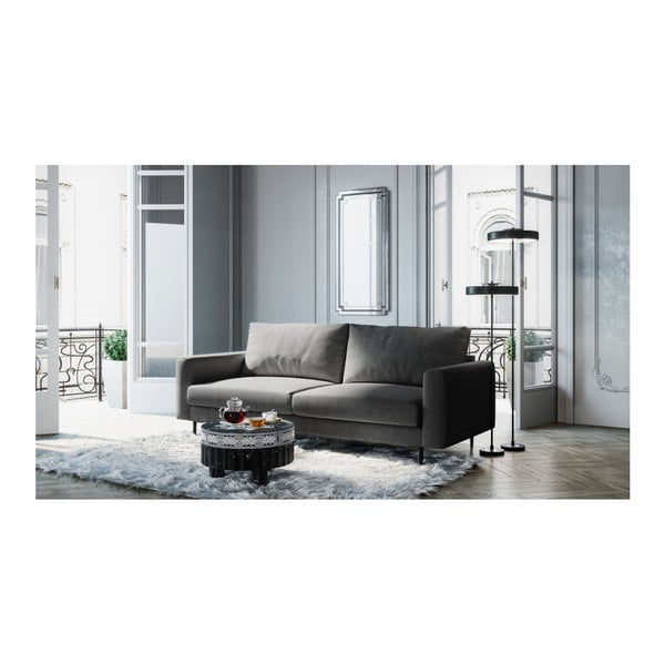 Тъмно сив диван Devichy , 222 cm Levie - devichy-image-3