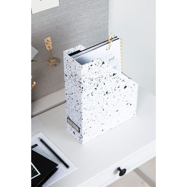 Черно-бял органайзер за документи Estelle Viktoria - Bigso Box of Sweden-image-1
