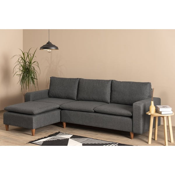 Сив ъглов диван (ляв ъгъл) Lungo – Balcab Home-image-4