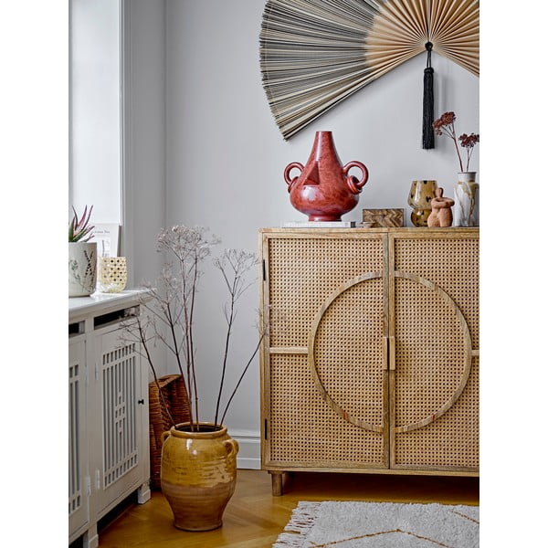 Кремава ръчно изработена каменна ваза Savana - Bloomingville-image-2