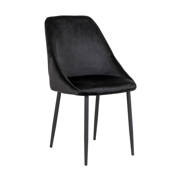 Черни кадифени трапезни столове в комплект от 2 Porto - House Nordic