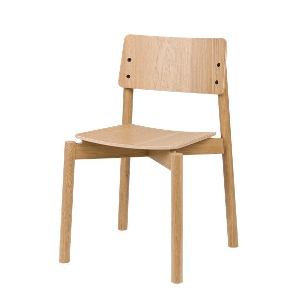 Трапезен стол за подреждане от декор от дъб  в естествен цвят Wem – noo.ma