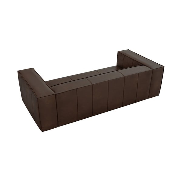 Тъмнокафяв кожен диван 227 см Madame - Windsor & Co Sofas-image-4