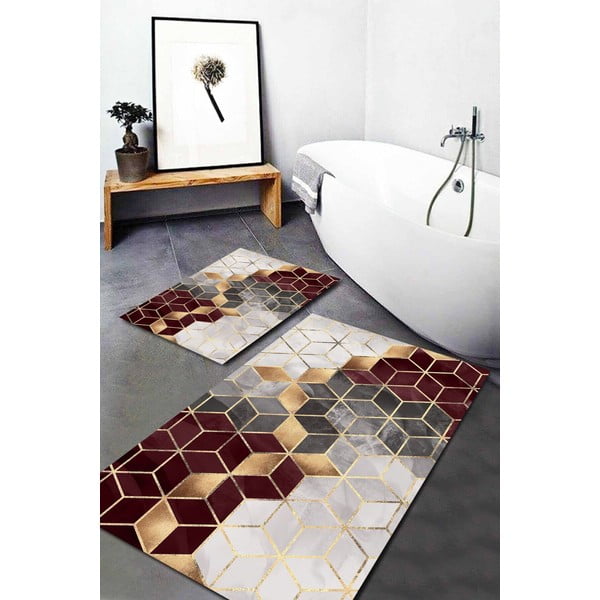 Изтривалки за баня в комплект от 2 броя Optic2 - Mila Home-image-1