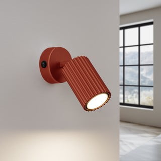 Стенна лампа в тухлен цвят Gleam – Nice Lamps
