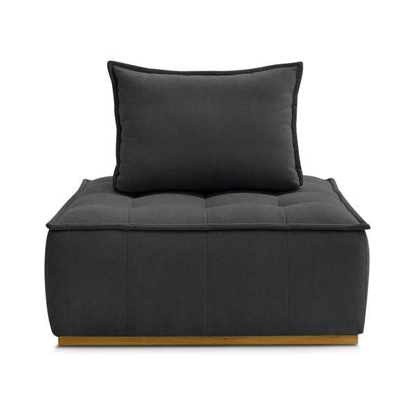 Тъмносиво шенилово кресло Elisa – Bobochic Paris-image-3