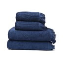 Комплект от 2 тъмносини хавлии и 2 кърпи за баня, изработени от 100% памук , 50 x 90 + 70 x 140 cm - Bonami Selection