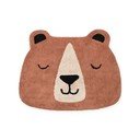 Кафяв памучен детски килим подходящ за пране/ръчно изработен 101x120 cm Snuggle Benni – Hanse Home