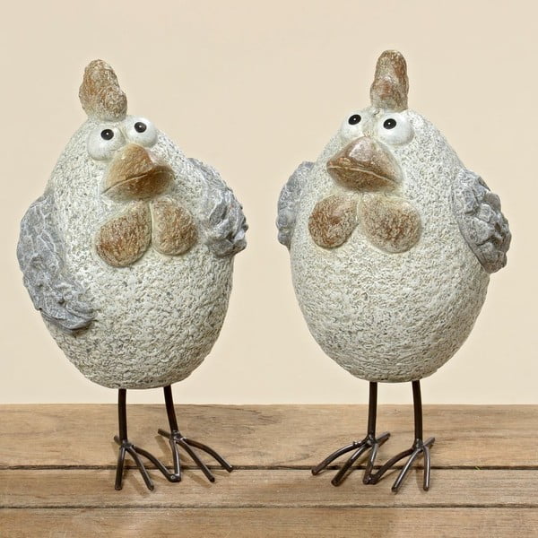 Sada 2 dekorativních kuřátek Pavlik, 25 cm