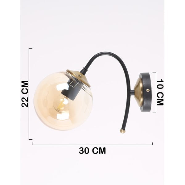 Стенна лампа в цвят жълта хора и черно ø 15 cm Yoyo – Squid Lighting-image-2