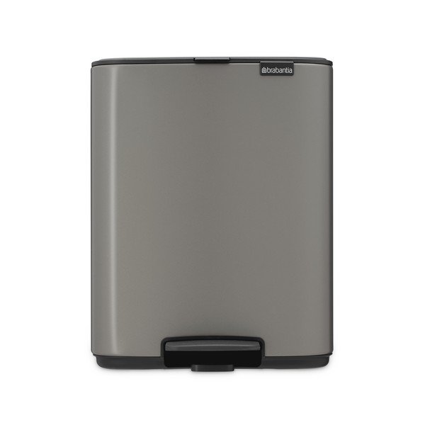 Сиво стоманено кошче за боклук с педал 12 l Bo – Brabantia-image-4