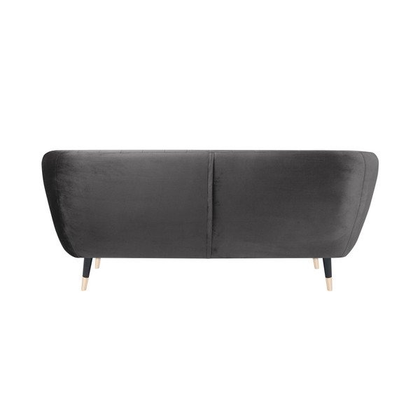 Сив диван с черни крачета Mazzini Sofas Benito, 158 cm-image-4