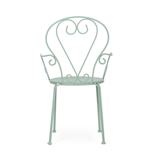 Градински стол метален в цвят мента Etienne – Bizzotto-image-4