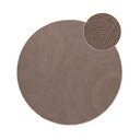 Кафяво-сив ръчно изработен вълнен кръгъл килим ø 150 cm Calmio – Hanse Home