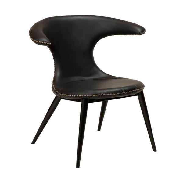 Черно кресло от изкуствена кожа Flair - DAN-FORM Denmark