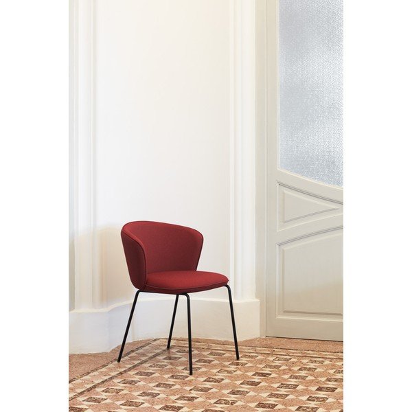 Червени тапицирани трапезни столове в комплект 2 бр. Add – Teulat-image-1