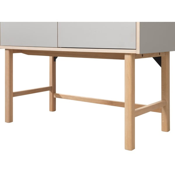 Сив скрин с чекмеджета Bilbao - Unique Furniture-image-2