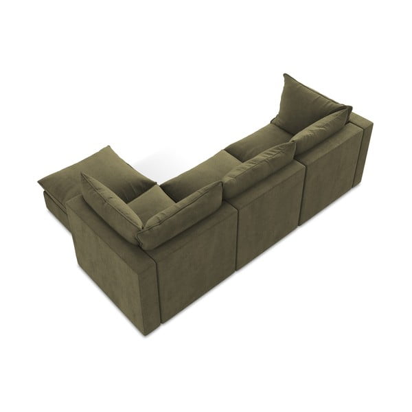 Ъглов диван в цвят каки (десен ъгъл) Manao – Makamii-image-3