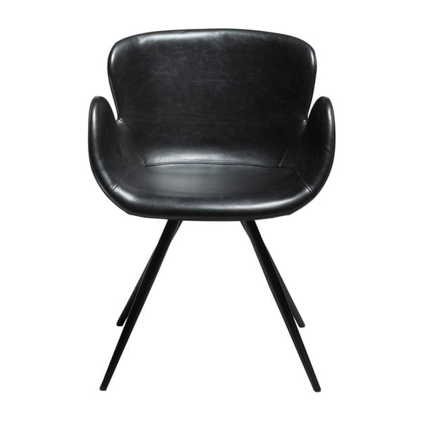 Черен тапициран трапезен стол с подлакътници Gaia – DAN-FORM Denmark-image-2