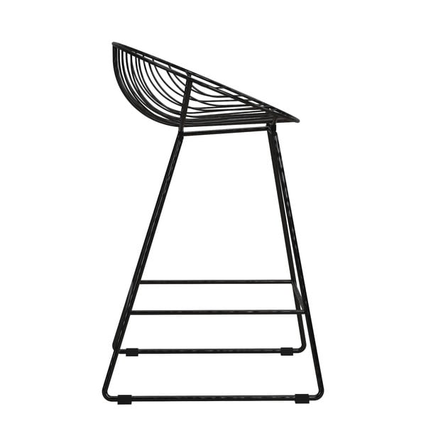 Черен метален бар стол Ellis – CosmoLiving by Cosmopolitan-image-4