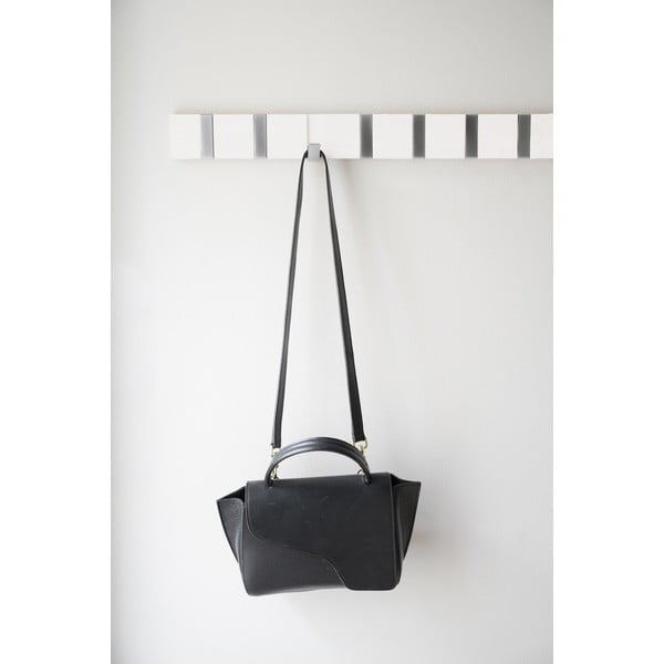 Черна стенна закачалка от масивен дъб Confetti – Rowico-image-1