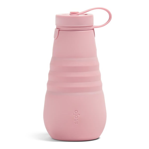 Розова сгъваема бутилка Бутилка Carnation, 590 ml Tribeca - Stojo