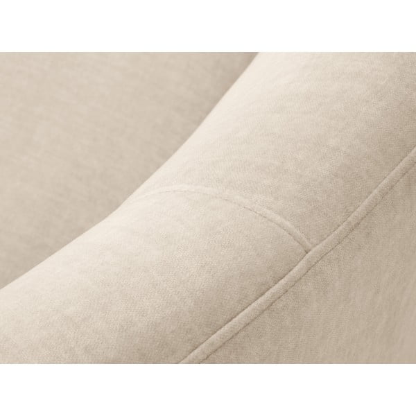 Бежов кадифен асиметричен диван , вдясно Debbie - Mazzini Sofas-image-1