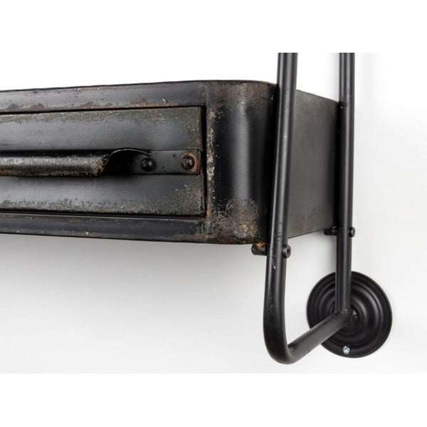 Стенни рафтове с чекмедже Feng - White Label-image-3